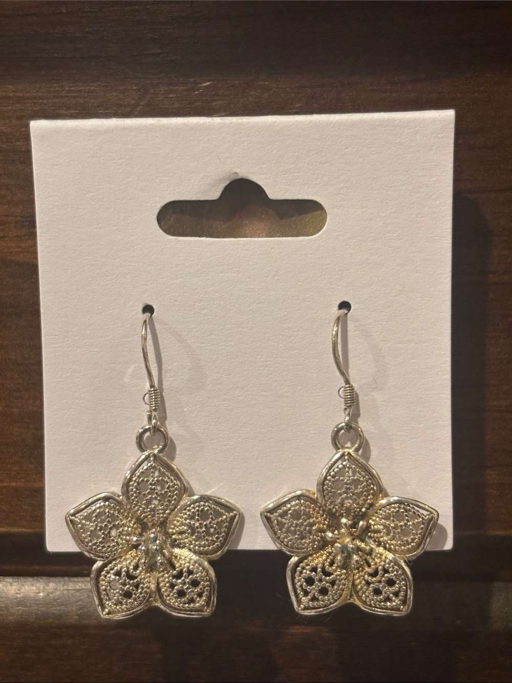 Vintage Sterling Silver filigree earrings